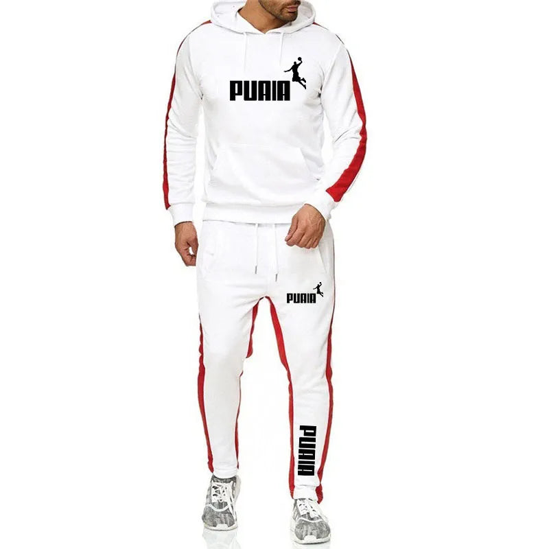 Men's Puma Tracksuit Sweatshirts and Jogger Pants Top-Notch Gym Outfits Casual Sports Hoodie Set Streetwear