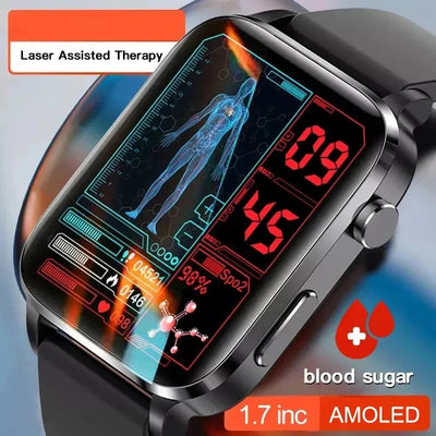 Smart Watch for Men & Women Laser Treatment Of Hyperglycemia Heart Rate Healthy Monitor Smartwatch