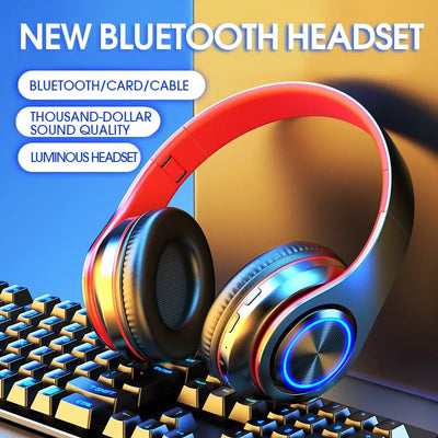 B39 Wireless Bluetooth Headphones with Colorful Lights