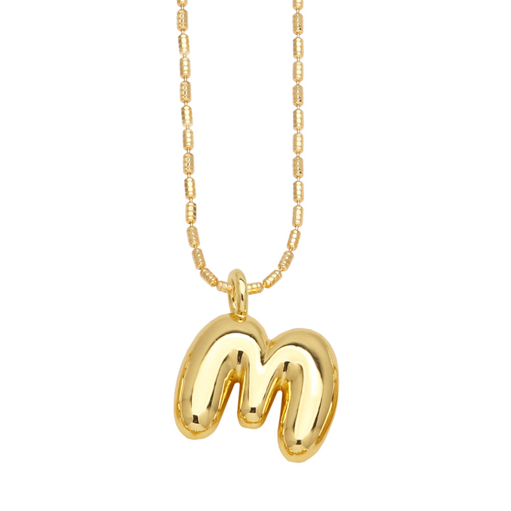 Ornament 26 English Letters Pendant Necklace Minority All-match Gold-Plated Clavicle Chain