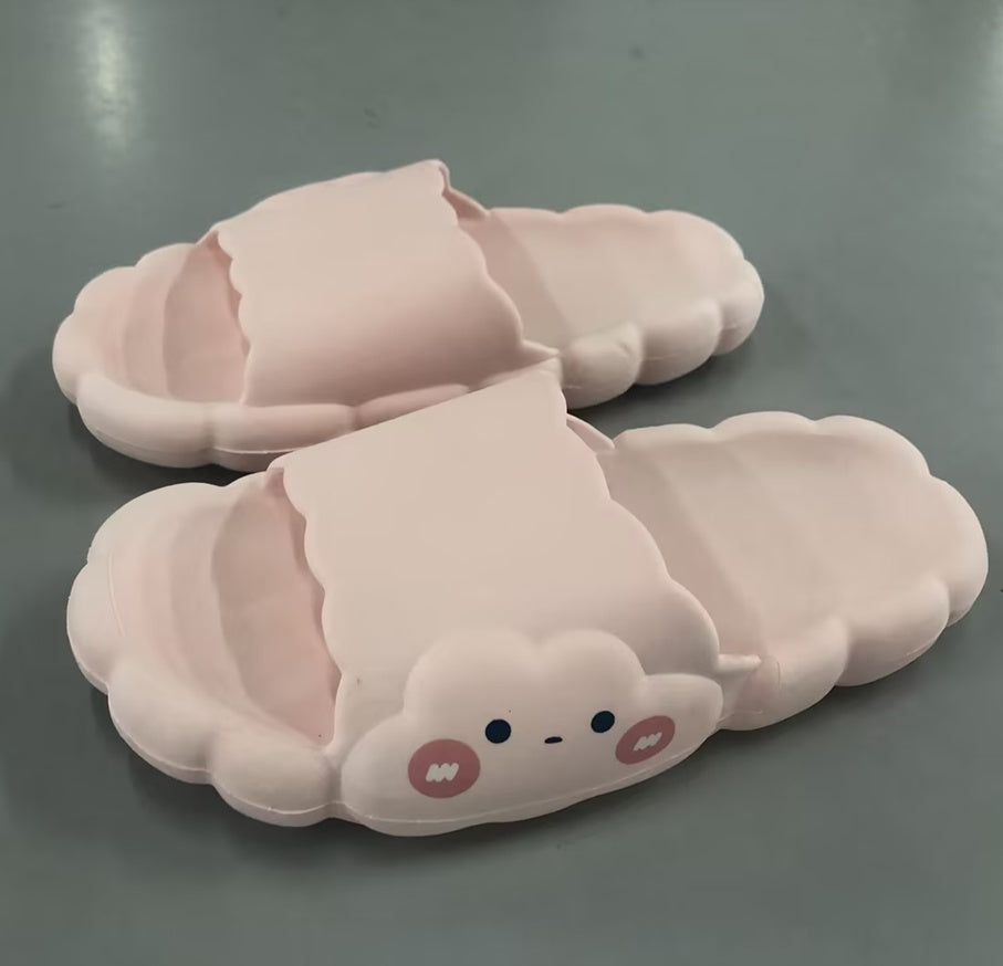 Cartoon Summer Indoor Home Thick Bottom Cloud Slippers