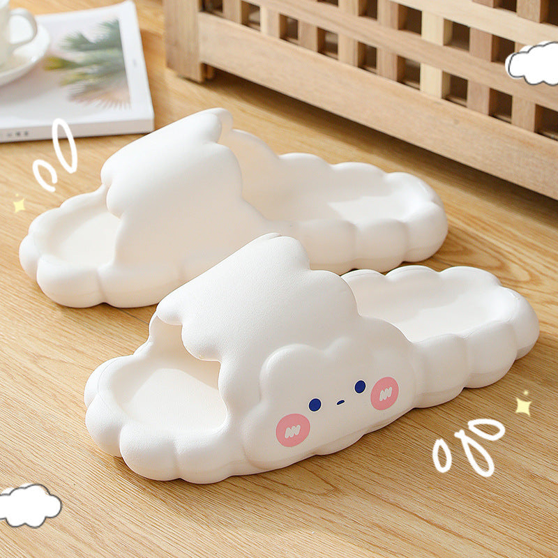 Cartoon Summer Indoor Home Thick Bottom Cloud Slippers