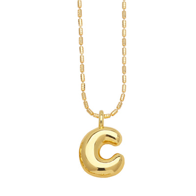 Ornament 26 English Letters Pendant Necklace Minority All-match Gold-Plated Clavicle Chain