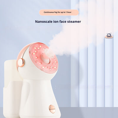 The Facial Steamer With Light Household Nano Spray Hydrating And Humidifying Hot Spray 7 Color Light