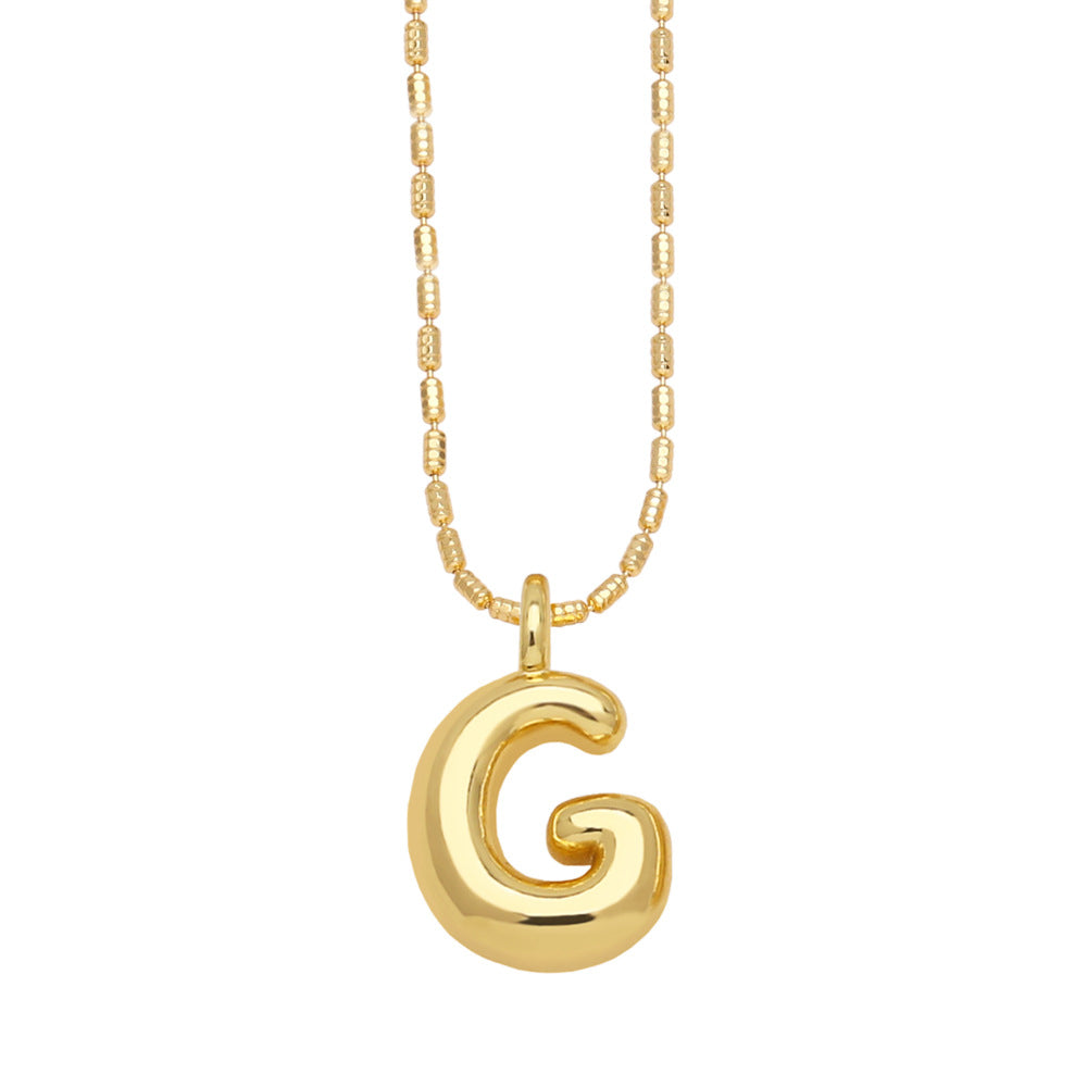 Ornament 26 English Letters Pendant Necklace Minority All-match Gold-Plated Clavicle Chain