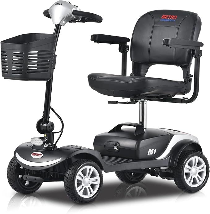 Compact Heavy-Duty 4-Wheel Mobility Scooter for Seniors and Adults