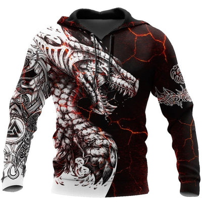 Hoodies For Men's Cool Look, Animal-Print Street Wear