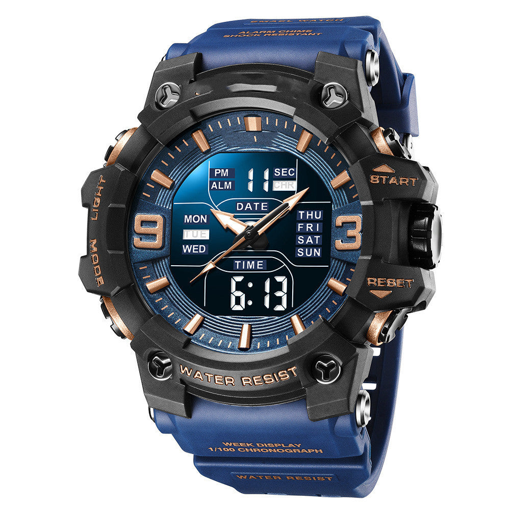 Men's Sports Fashionm Waterproof Multifunctional Electronic Watch