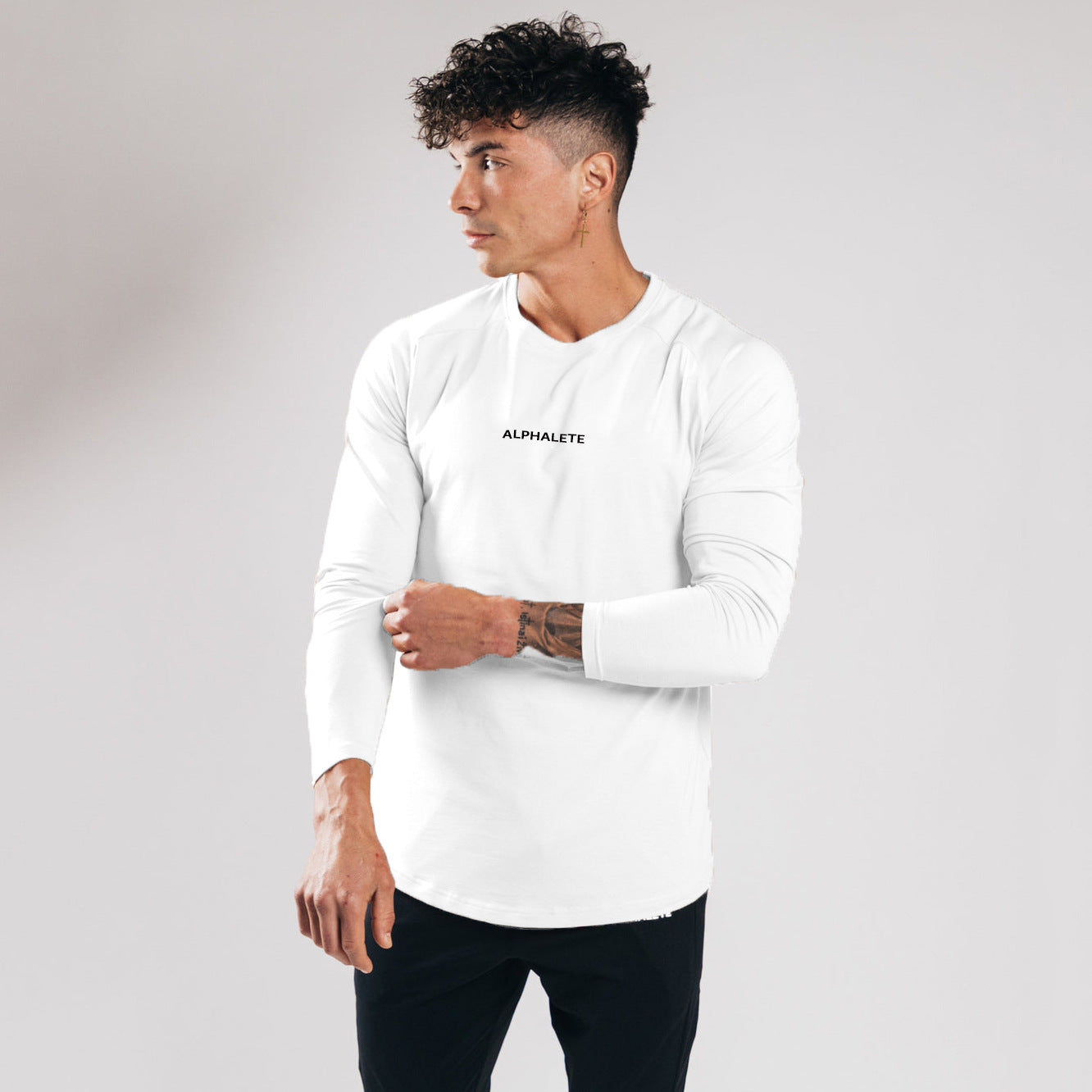 Top Notch Slim Fit Elastic Cotton Long Sleeve T-shirt Underlay