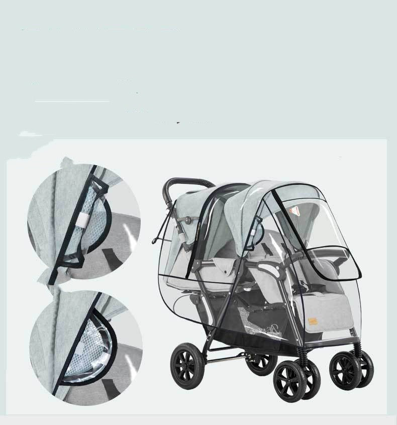 Baby Stroller Raincoat With Warm Cover