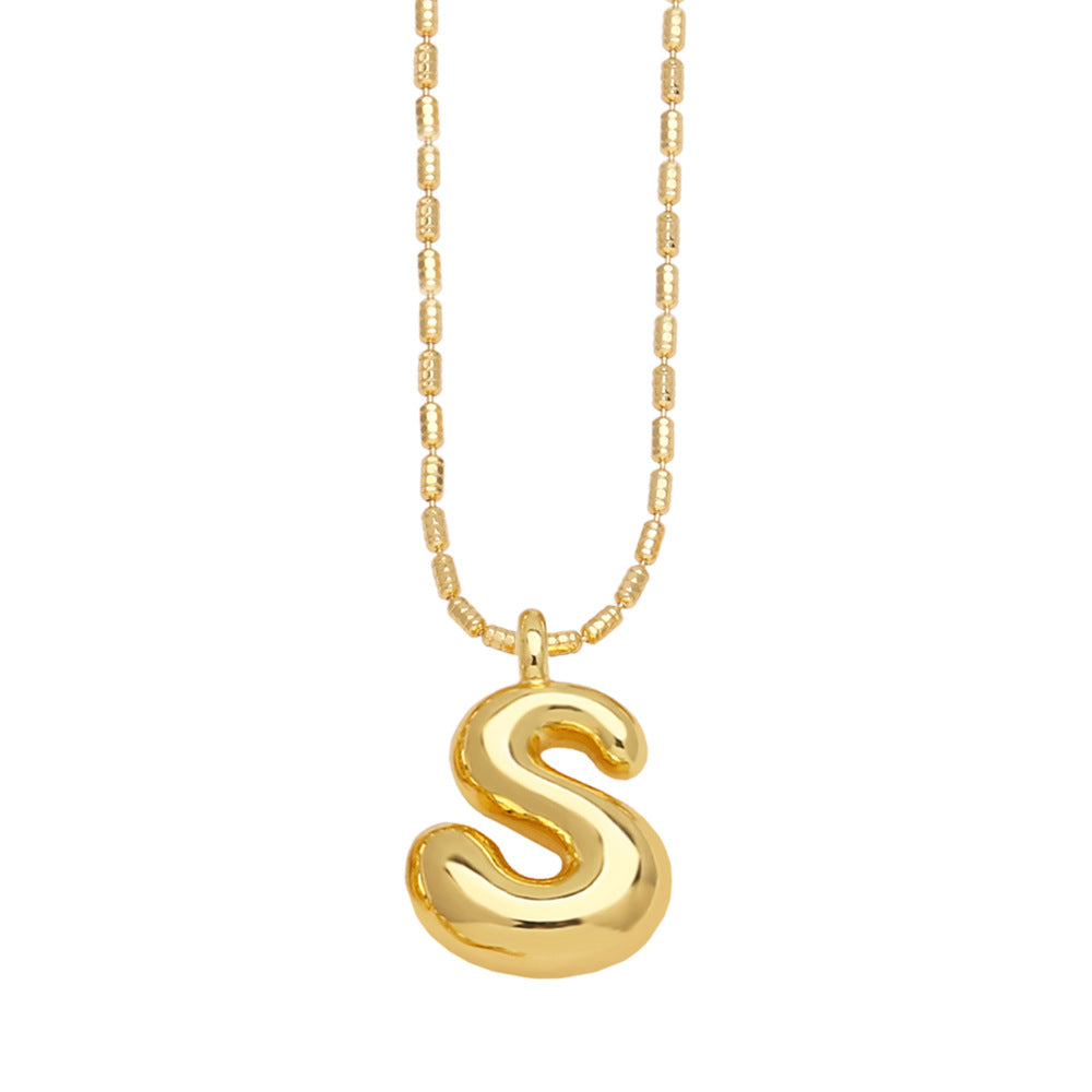 Ornament 26 English Letters Pendant Necklace Minority All-match Gold-Plated Clavicle Chain