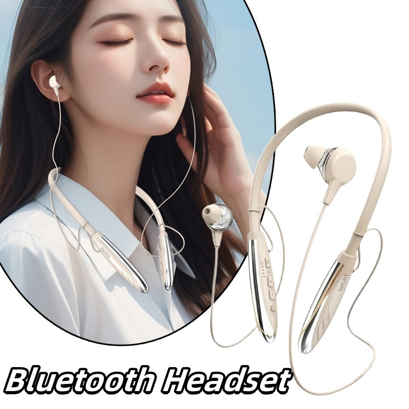 Neck-hanging Earbuds Wireless Bluetooth Earphones 9D Stereo Surround Headphone Magnetic Sport Neckband Headset