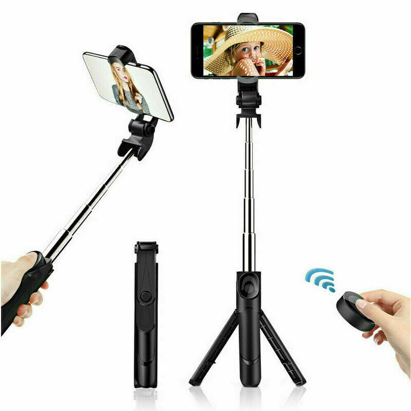 Fit  Telescopic Selfie Stick Bluetooth Tripod Monopod Phone Holder