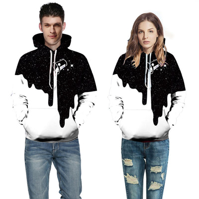 Halloween Milk Pullover Hoodies For Men & Women Casual Wear